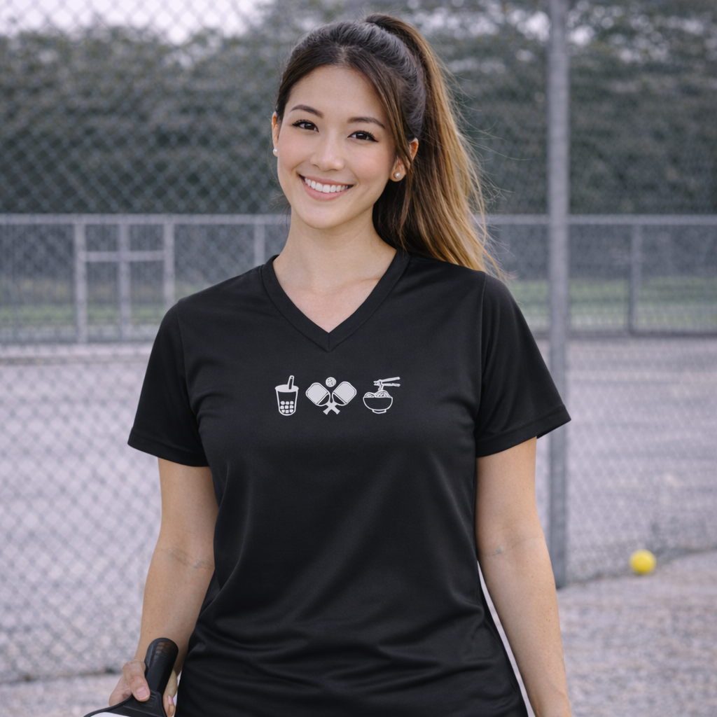 Boba Pickleball Noodle Dri-FIT Women: V-neck