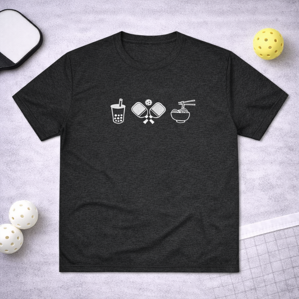 Boba Pickleball Noodle Tri-Blend Men: T-shirt