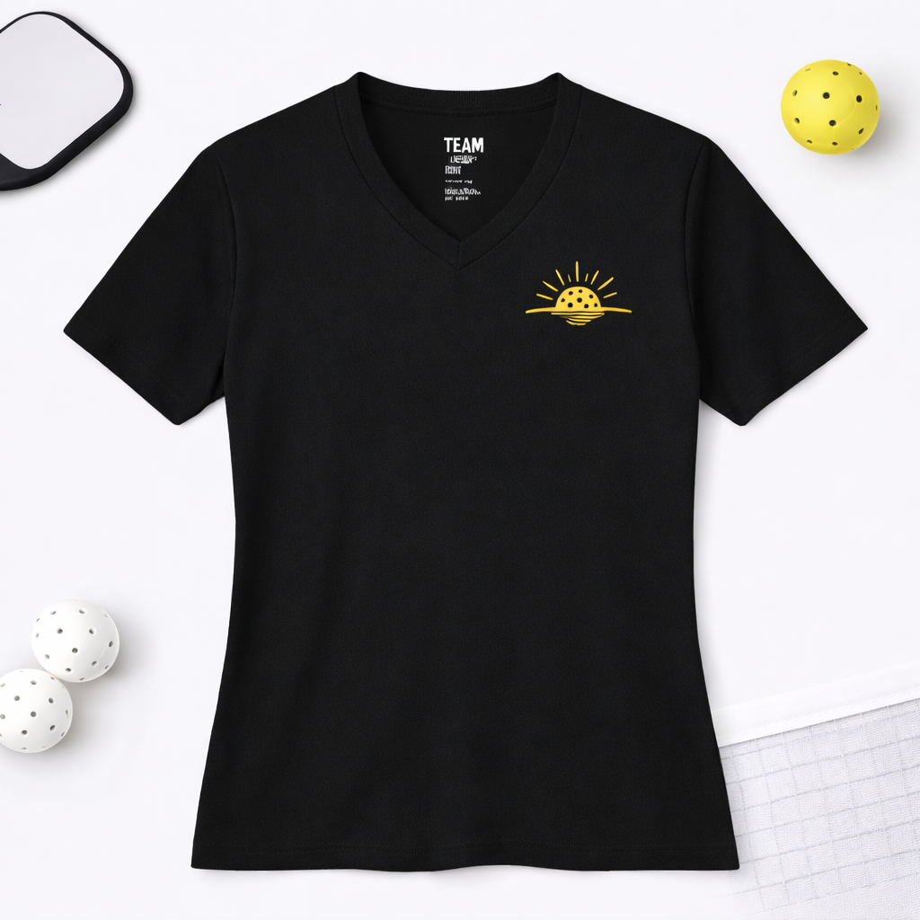 Pickleball Heart Dri-FIT Women: V-neck