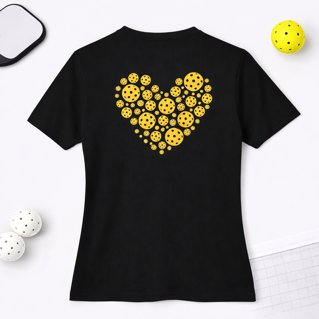 Pickleball Heart Dri-FIT Women: V-neck