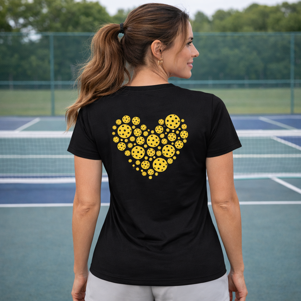 Pickleball Heart Dri-FIT Women: V-neck